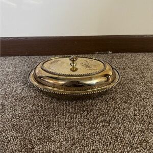 Elegant Silver Serving Dish